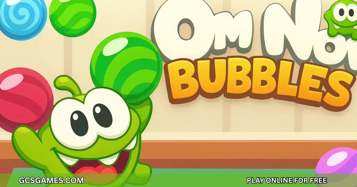 Play Om Nom Bubbles Online For Free